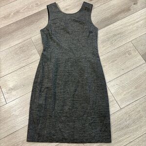 Theory Charcoal Gray Kladias Sleeveless Shift Dress Size 10